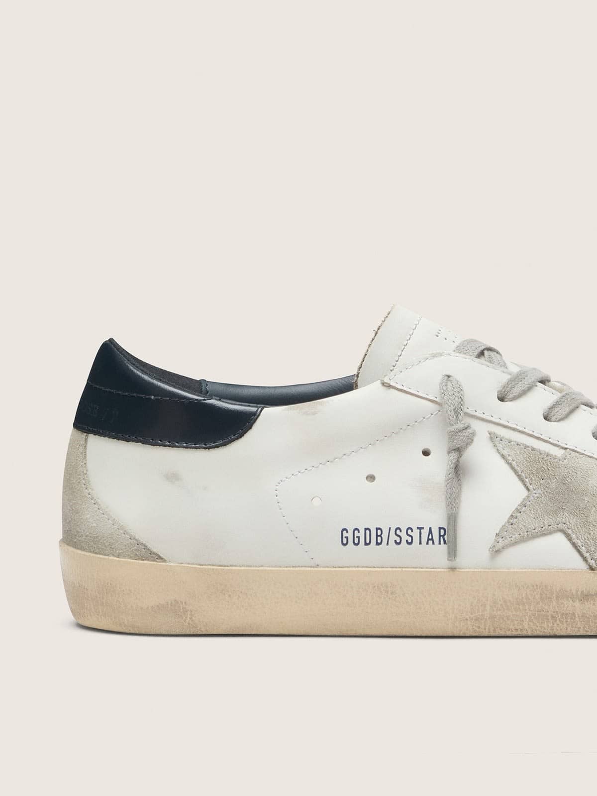 Super-Star homme avec étoile en daim et contrefort bleu