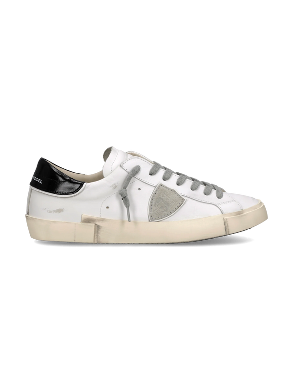 Baskets Prsx Homme, Blanc et Noir